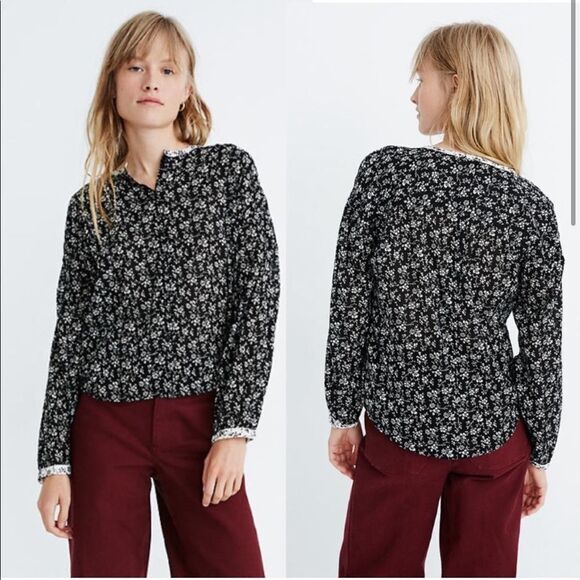 Madewell Print-Mix Meadow Shirt in Branch Floral xxl - Picture 1 of 12